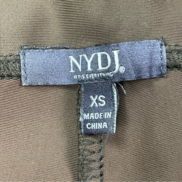 NYDJ ESPRESSO COATED HIGH WAIST STRETCHY LEGGINGS - Picture 11 of 13